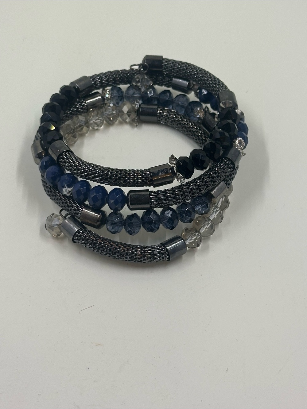 White House Black Market crystal coil wrap bracelet